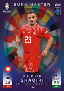 Xherdan Shaqiri Switzerland Topps Match Attax EURO 2024 Euro Master Limited Edition #LE20